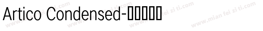 Artico Condensed字体转换